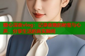 糖心深夜vlog：记录夜晚的秘密与心声，分享生活的真实瞬间