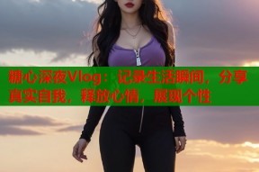 糖心深夜Vlog：记录生活瞬间，分享真实自我，释放心情，展现个性
