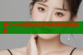 糖心vlog时间轴记录精彩瞬间轻松回放