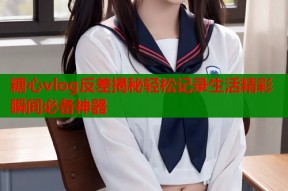 糖心vlog反差揭秘轻松记录生活精彩瞬间必备神器