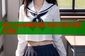 糖心vlog是哪的揭秘 轻松记录生活精彩瞬间