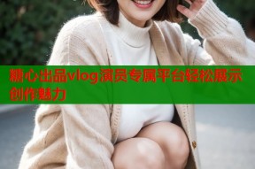 糖心出品vlog演员专属平台轻松展示创作魅力
