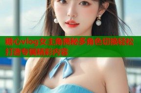 糖心vlog女主角揭秘多角色切换轻松打造专属精彩内容