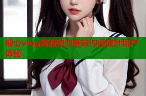 糖心vlog客服助力高效沟通提升用户体验