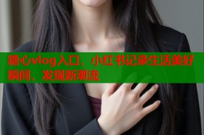 糖心vlog入口，小红书记录生活美好瞬间，发现新潮流