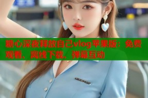 糖心深夜释放自己vlog苹果版：免费观看、离线下载、弹幕互动