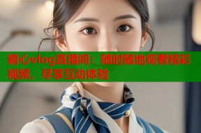 糖心vlog直播间：随时随地观看精彩视频，尽享互动体验