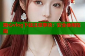 糖心vlog下载注意事项：安全使用指南