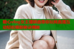 糖心vlog女主播驯鹿带你玩转直播互动轻松吸粉秘诀揭秘