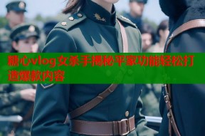 糖心vlog女杀手揭秘平家功能轻松打造爆款内容