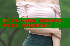 糖心苹果vlog营销，展现新鲜魅力，吸引流量，提升品牌影响力