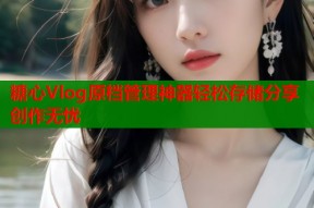 糖心Vlog原档管理神器轻松存储分享创作无忧