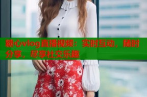糖心vlog直播视频：实时互动，随时分享，尽享社交乐趣