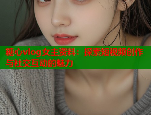 糖心vlog女主资料：探索短视频创作与社交互动的魅力  第1张