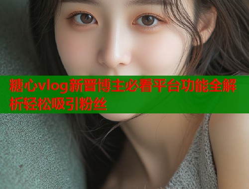 糖心vlog新晋博主必看平台功能全解析轻松吸引粉丝  第1张