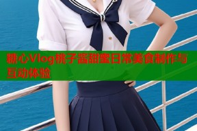 糖心Vlog桃子酱甜蜜日常美食制作与互动体验
