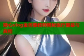 糖心vlog金善雅教师揭秘医疗黑幕与真相