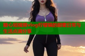 糖心短视频vlog柠檬猫的甜蜜日常与生活点滴分享