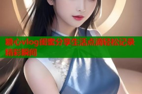 糖心vlog闺蜜分享生活点滴轻松记录精彩瞬间