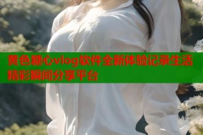 黄色糖心vlog软件全新体验记录生活精彩瞬间分享平台