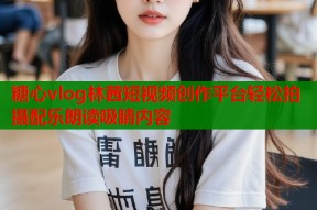 糖心vlog林茜短视频创作平台轻松拍摄配乐朗读吸睛内容