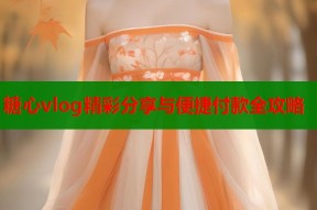 糖心vlog精彩分享与便捷付款全攻略