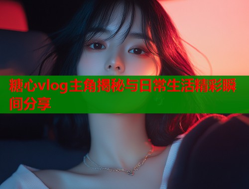 糖心vlog主角揭秘与日常生活精彩瞬间分享  第1张