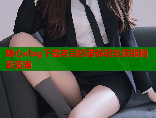 糖心vlog下载老司机带你轻松获取精彩资源  第1张